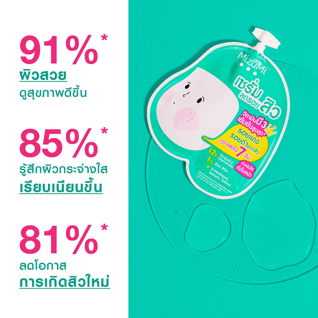 MizuMi B3 Acne Concentrate Serum 6 g. x 6 ซอง