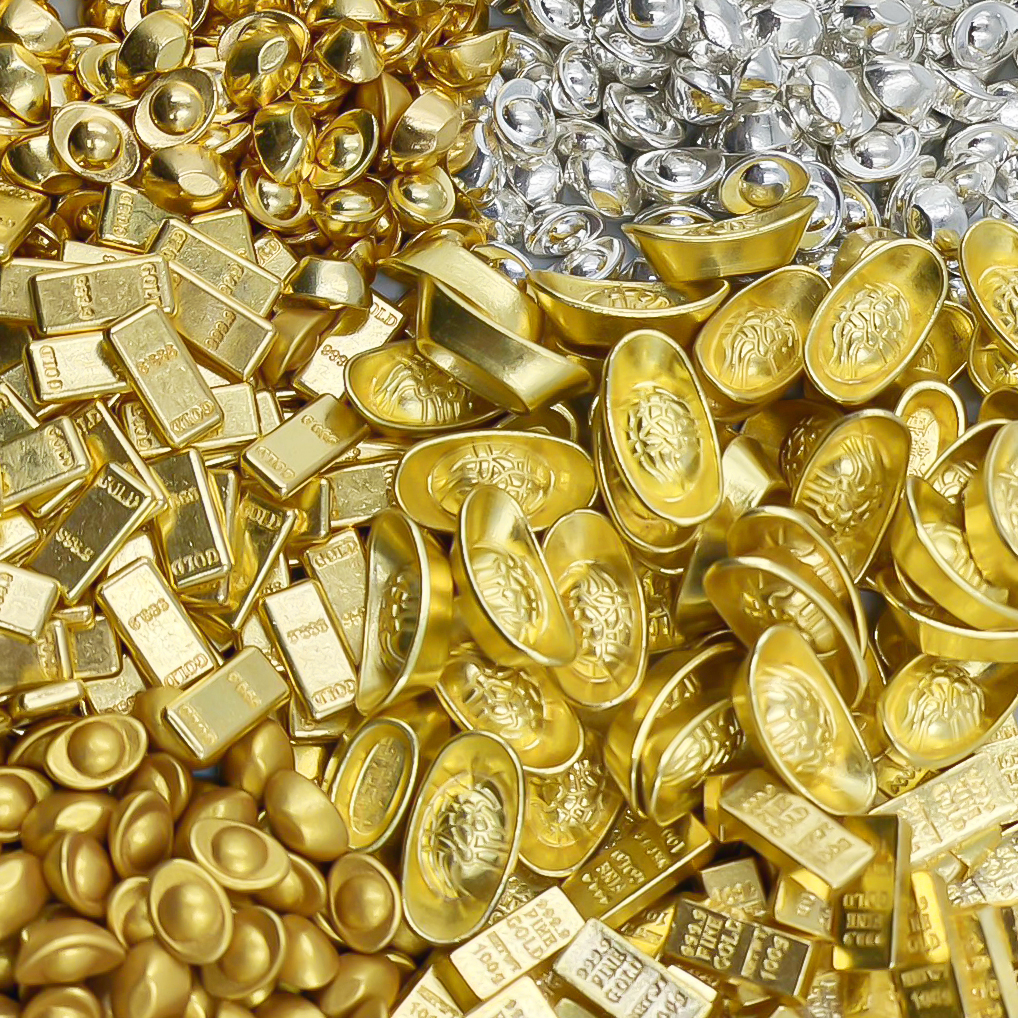 🧧🎉โมเดลก้อนทอง🎊ก้อนทองจิ๋ว ประดับตกแต่ง ก้อนทองแท่งจิ๋ว✅พร้อมส่งในไทย ก้อนทองโบราณ เสริมฮวยจุ้ย