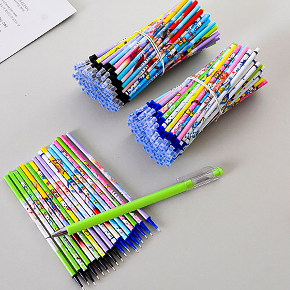 🌈ไส้ปากกาลบได้🌈ลายตัวการ์ตูน น่ารัก ไส้สีน้ำเงิน 0.5✔️พร้อมส่งในไทย ปากกา ไส้ปากกา