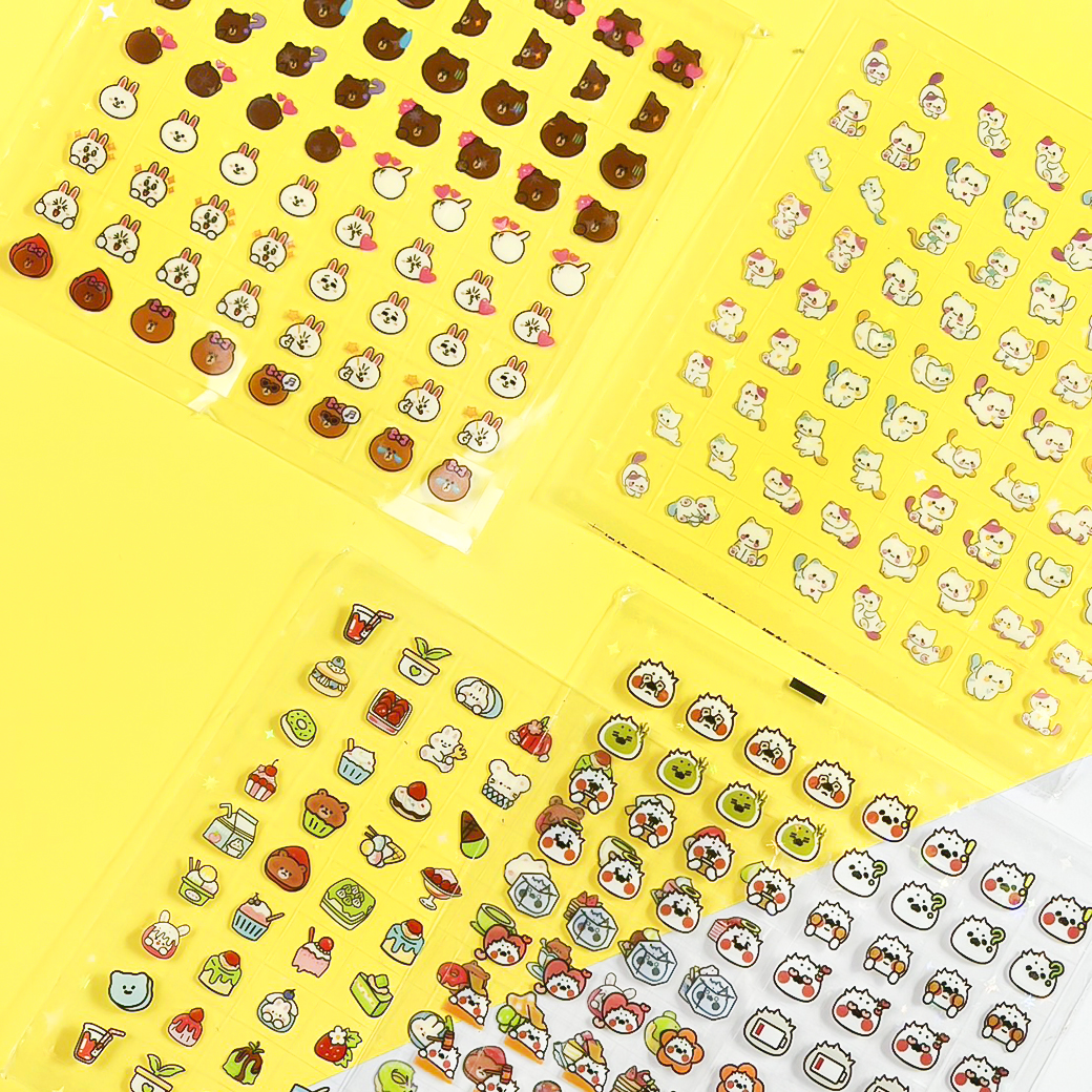 💖สติ๊กเกอร์ใสลายน่ารัก💖สติ๊กเกอร์ตกแต่งไดอารี่ แพลนเนอร์📌คละลาย✅ร้านไทยพร้อมส่ง สติกเกอร์ใสการ์ตูนใบน่ารัก