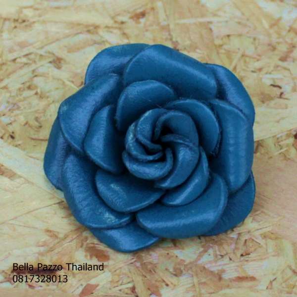 Magnet แม็กเน็ต แม่เหล็ก กุหลาบ 4cm. หนังบาง หนังแท้ทำมือ แฮนด์เมด
