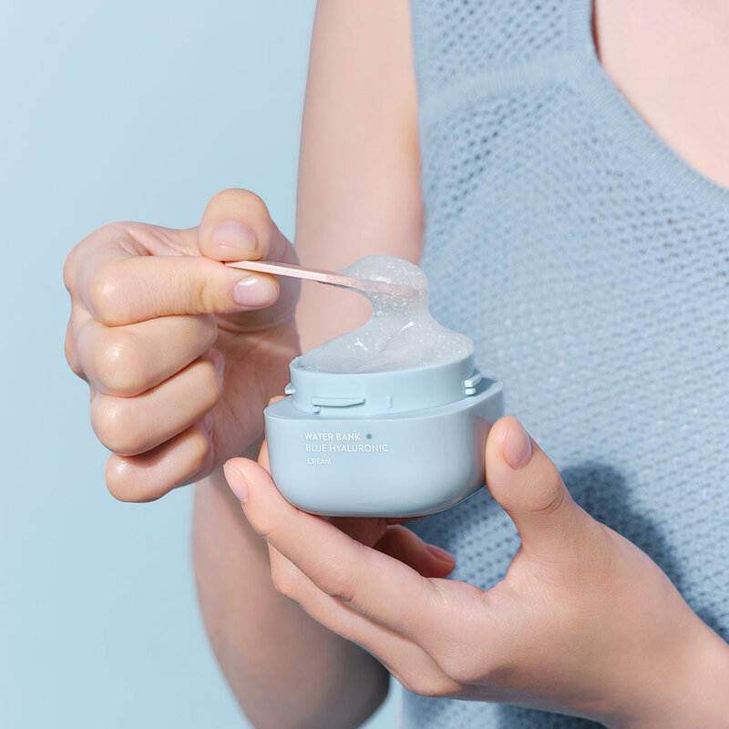 Laneige Water Bank Blue Hyaluronic Cream for Combination to Oily skin 20 ml. #จุดฟ้า