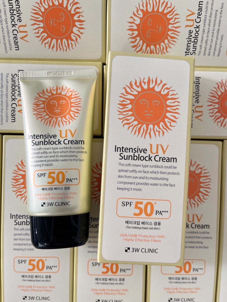 3W Clinic Intensive UV Sunblock Cream SPF50 PA+++ 70 ml.