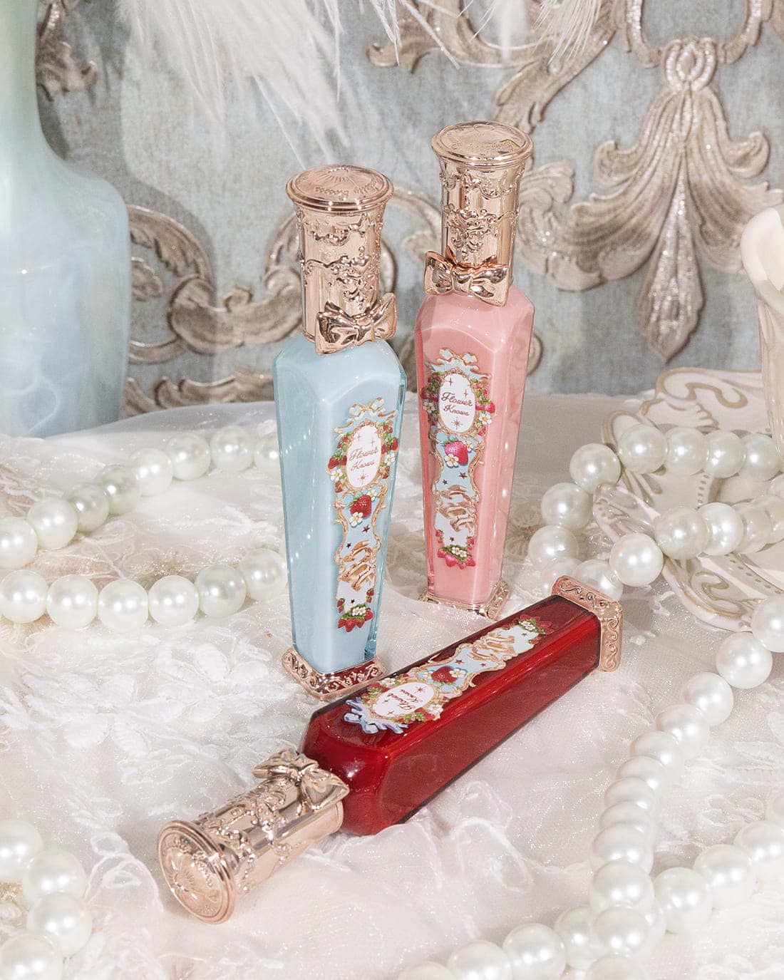 Flower Knows Strawberry Rococo Series Cloud Lip Cream #S02 Peachy Milk