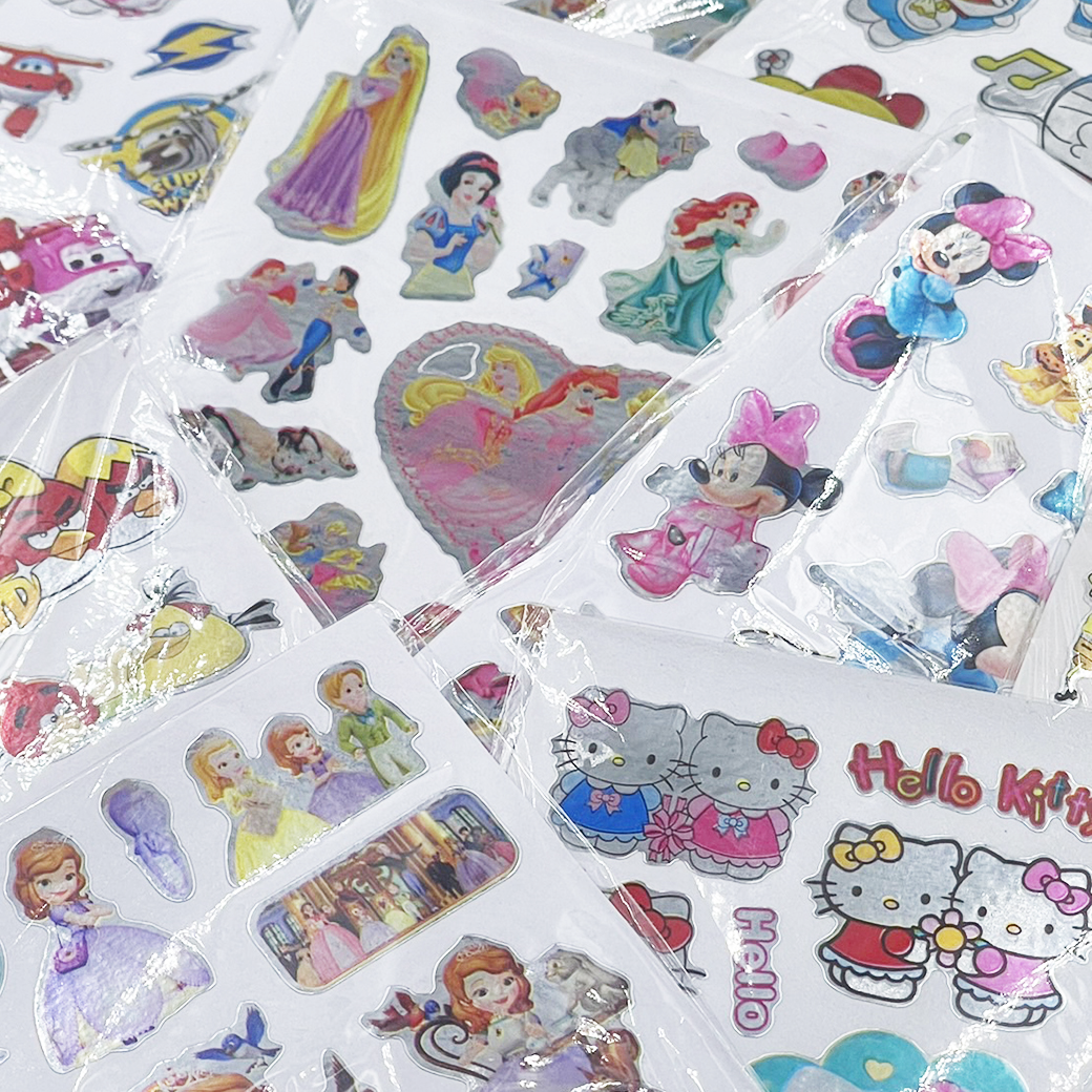 🌈⭐สติ๊กเกอร์⭐🌈1 แผ่น รวมลายการ์ตูนดัง 12.7x9.5cm 📌เลือกลาย แผ่นละ 1 บาท ✅พร้อมส่งOhwowshop สติกเกอร์ปิดผนึก DIY