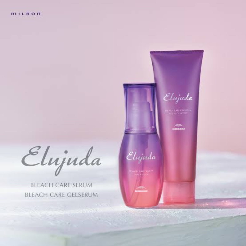 Milbon Elujuda Bleach Care Hair Serum 120 ml. เซรั่มดูแลสำหรับผมฟอก