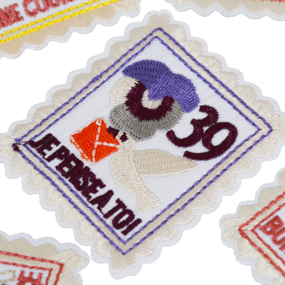 ตัวรีดติดเสื้อแสตมป์สีม่วง