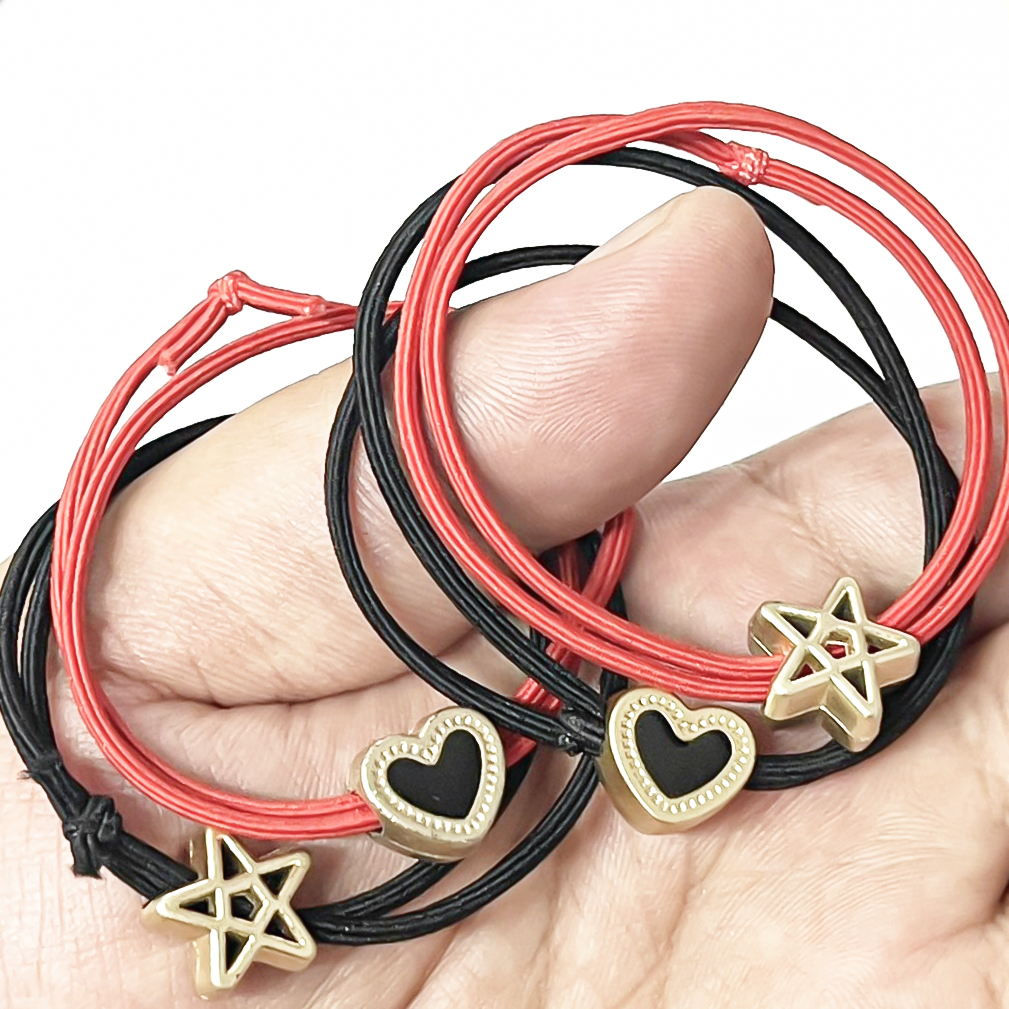 🌈ยางยืดรัดผม🧡หัวใจและดาว⭐ยางยืด สุ่มคละสีคละลาย✔️พร้อมส่งในไทย ยางมัดผม ยางยืดรัดผมเกาหลี ยางรัดผม