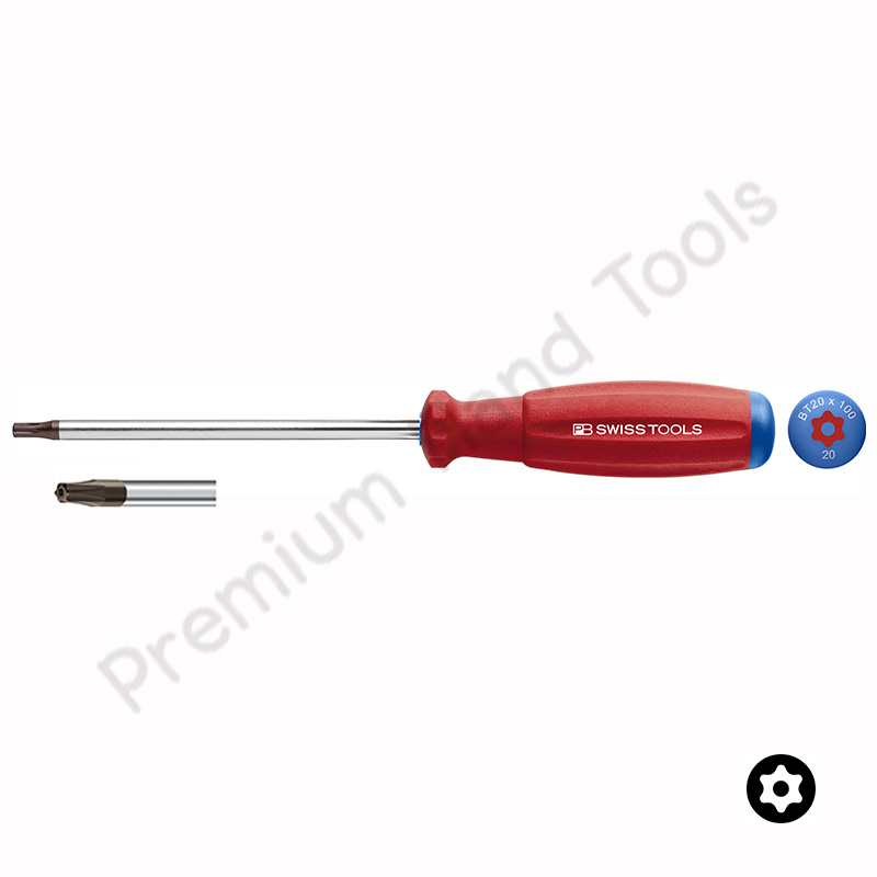 ไขควง PB Swiss Tools รุ่น PB 8400B หัวดาว Torx(มีรู) ด้ามยาง เบอร์ 6 ถึง 40