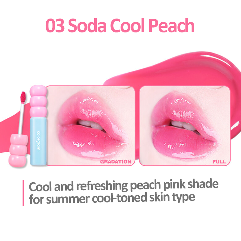 COLORGRAM Fruity Glass Tint 2.8 g. #03 Soda Cool Peach