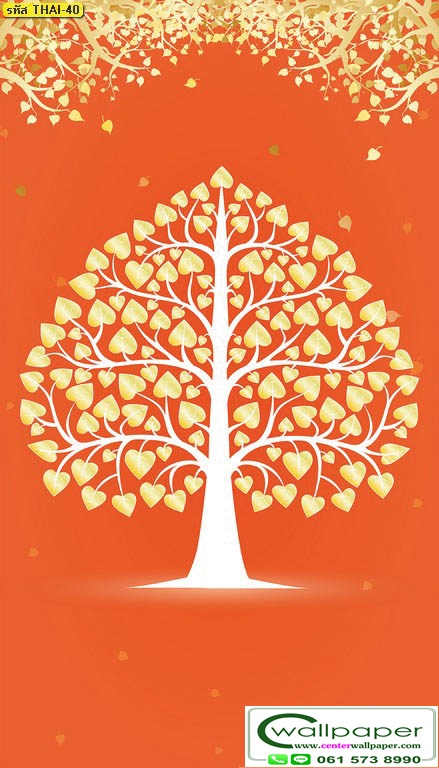วอลเปเปอร์ลายต้นโพธิ์ THAI-41.