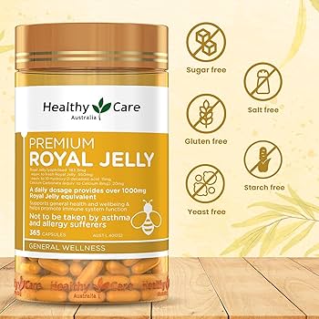 Healthy Care Royal Jelly 1000 mg. (120 Soft Capsules) Exp. Feb 2028