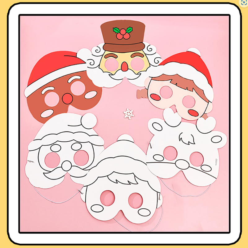 🎀🎄หน้ากาก รูปทรงการ์ตูน🎄🎀ระบายสี ลายการ์ตูนคริสมาส📌เลือกเลย สินค้าเริ่มต้นที่ 3 บาท✅พร้อมส่งOhwowshop อุปกรณ์ สี ศิลปะ เครื่องเขียน
