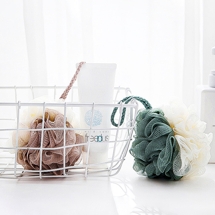 💦🐤ใยขัดตัว ทูโทน 🌈💦ขัดผิวกาย ทำความสะอาดผิวขัดผิว ฟองน้ำสปาอาบน้ำ📌คละสี✔️พร้อมส่งในไทย ใยเก็บฟอง อาบน้ำ