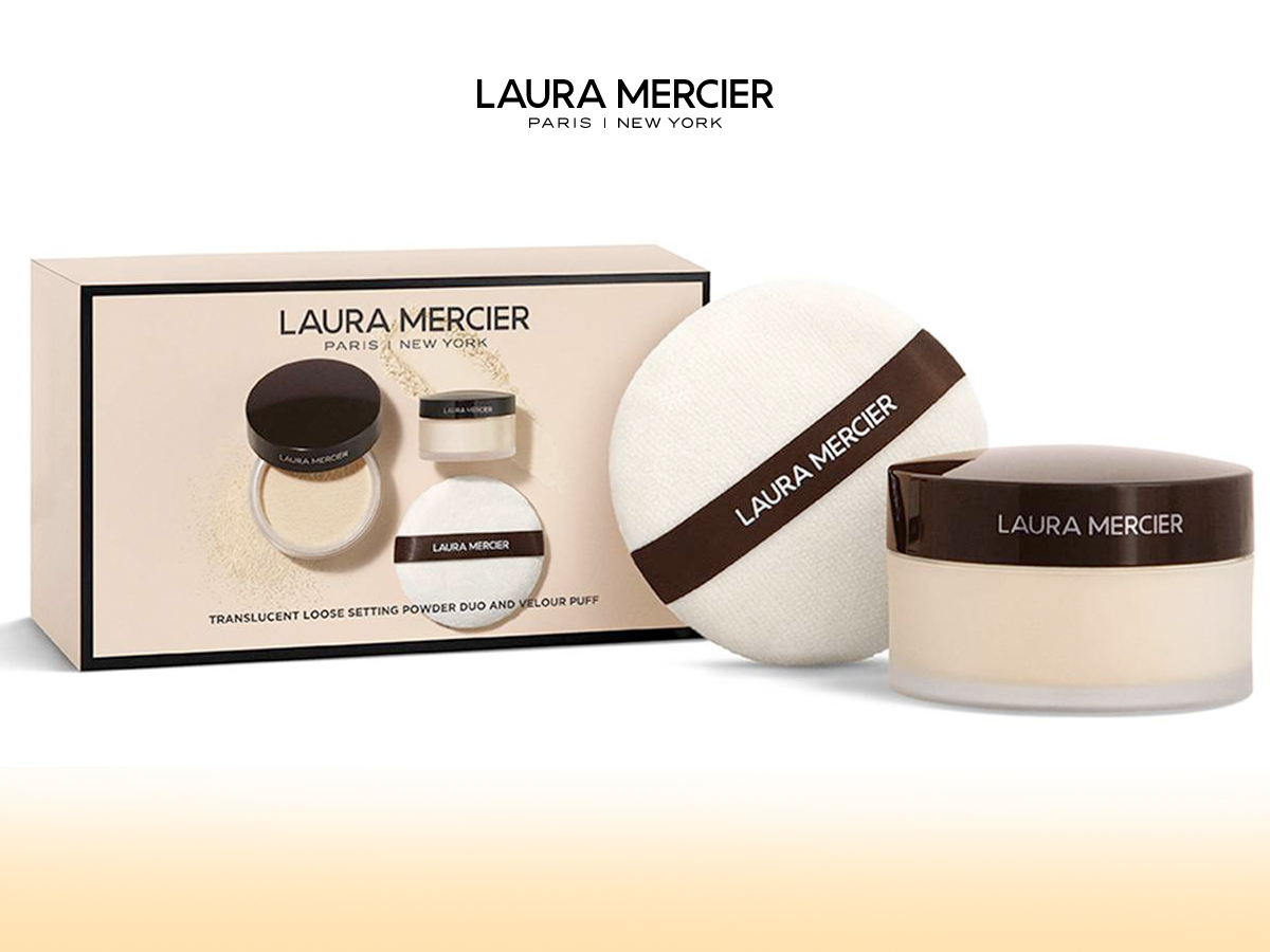 Laura Mercier Translucent Loose Setting Powder Duo and Velour Puff