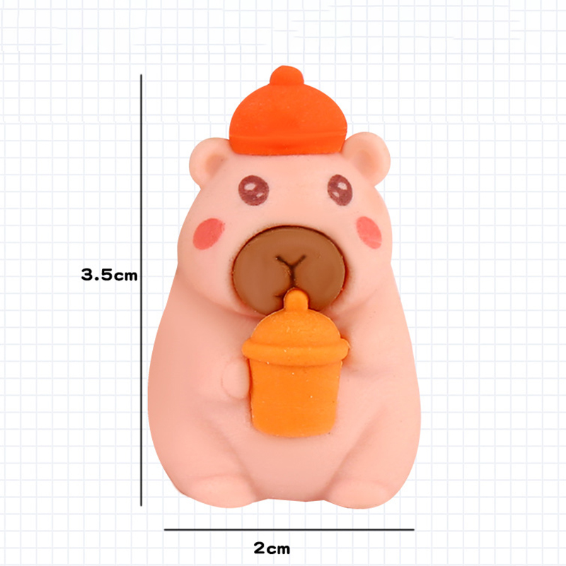 🐹ยางลบรูปทรงคาปิบาร่า🐹ยางลบดีไซน์พิเศษ ใช้งานได้จริง ลบสะอาด📌สุ่มคละลาย✅พร้อมส่งในไทย มีซองพลาสติกใส่ทุกชิ้น