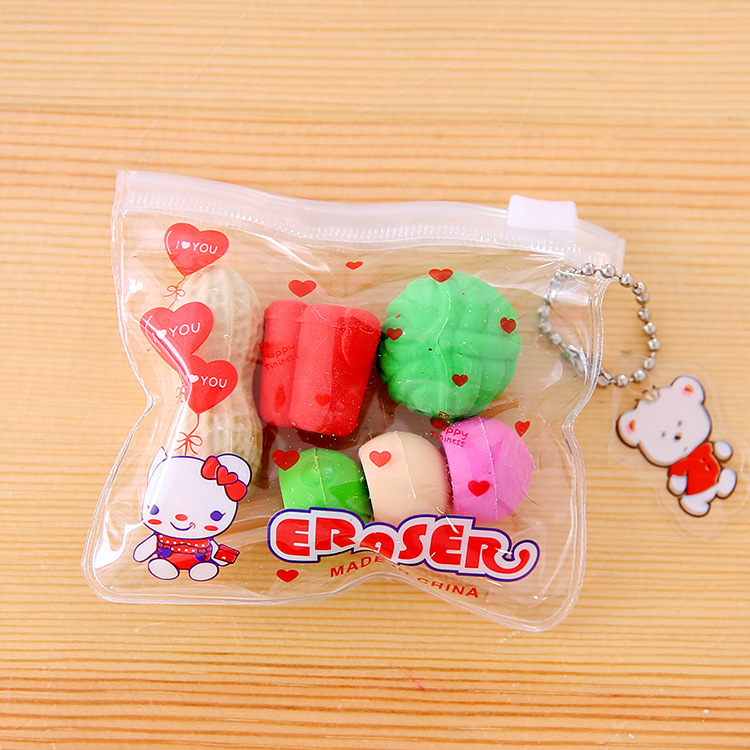 ยางลบถุงซิบ [คละลาย] ชิ้นละ 10 บาท Ohwowshop