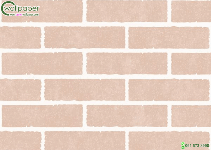 วอลเปเปอร์ติดผนังลายอิฐสีแดง-ส้ม