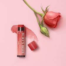 Burts Bees Natural Tinted Lip Balm 4.25 g. #Rose Set 1+1