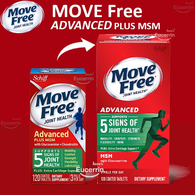 Move Free Advanced MSM With Glucosamine Joint Supplement 120 เม็ด