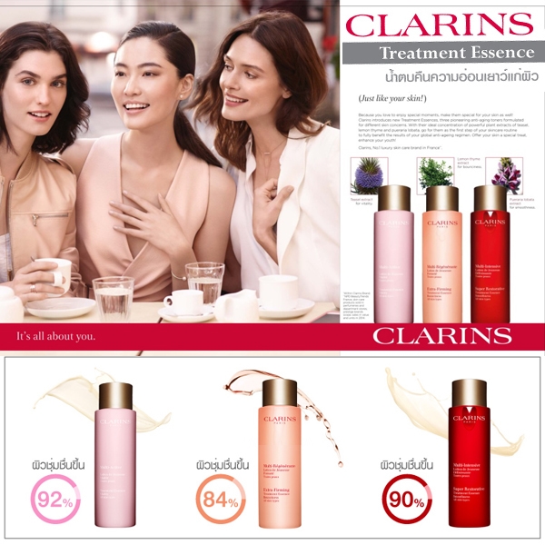 Clarins Multi-Regenerante Lotion de Jeunesse Extra Firming Treatment Essence Bounciness All Skin Types 200 ml.
