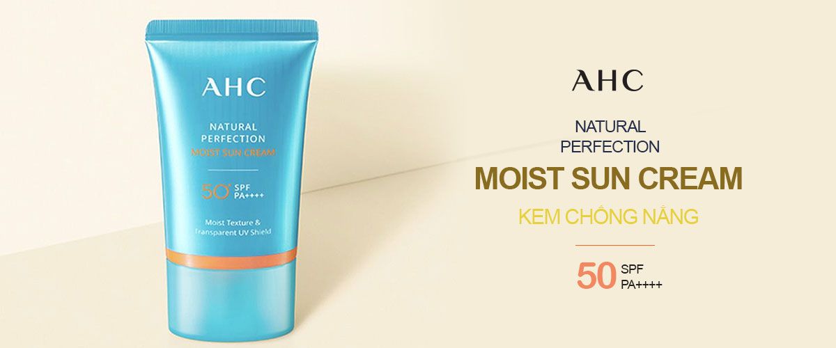 AHC Natural Perfection Moist Sun Cream SPF50+ PA++++ 50 ml.