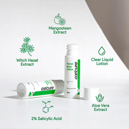 Oxecure Facial Acne Lotion 10 ml.