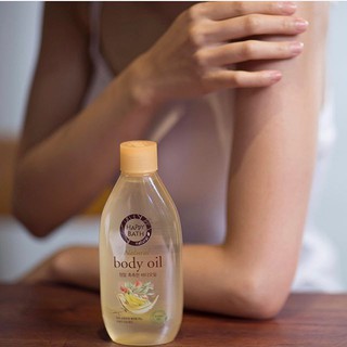 Happy Bath Natural Body Oil 250 ml. #Milky Powder