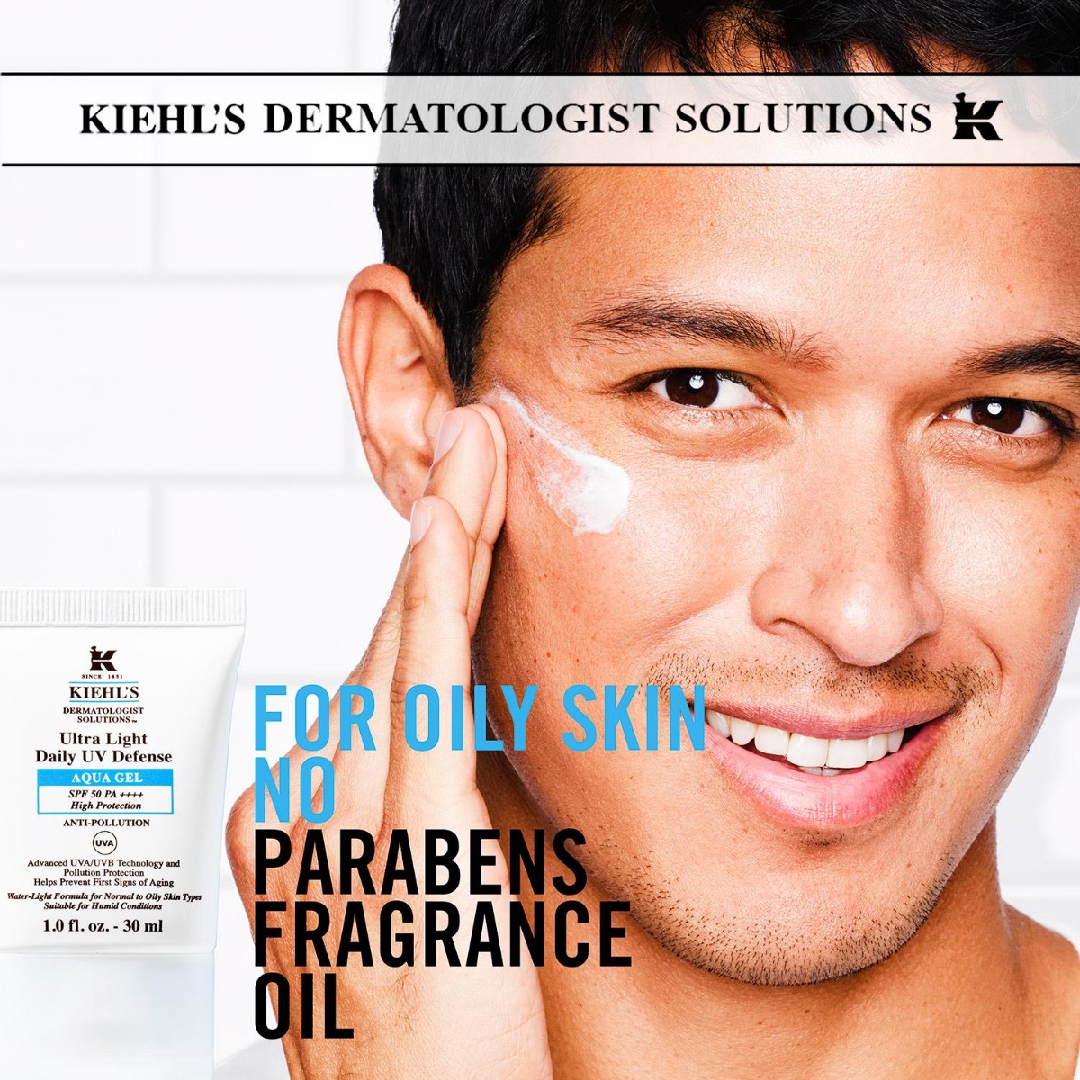 Kiehl's Ultra Light Daily UV Defense Aqua Gel SPF 50 PA++++ 30 ml.