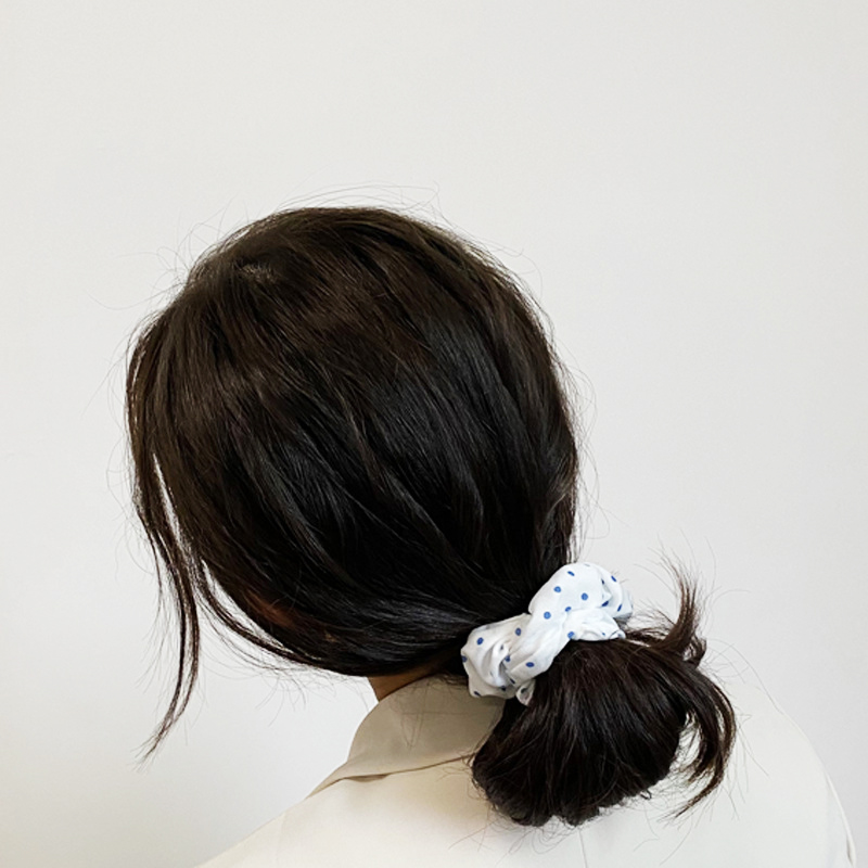 🐳ยางยืดรัดผมโดนัด🐳สีโทนฟ้า 📌เลือกสี ชิ้นละ 5 บาท ✔️พร้อมส่ง Ohwowshop หนังยางรัดผมเกาหลี ยางรัดผมไสต์เกาหลี