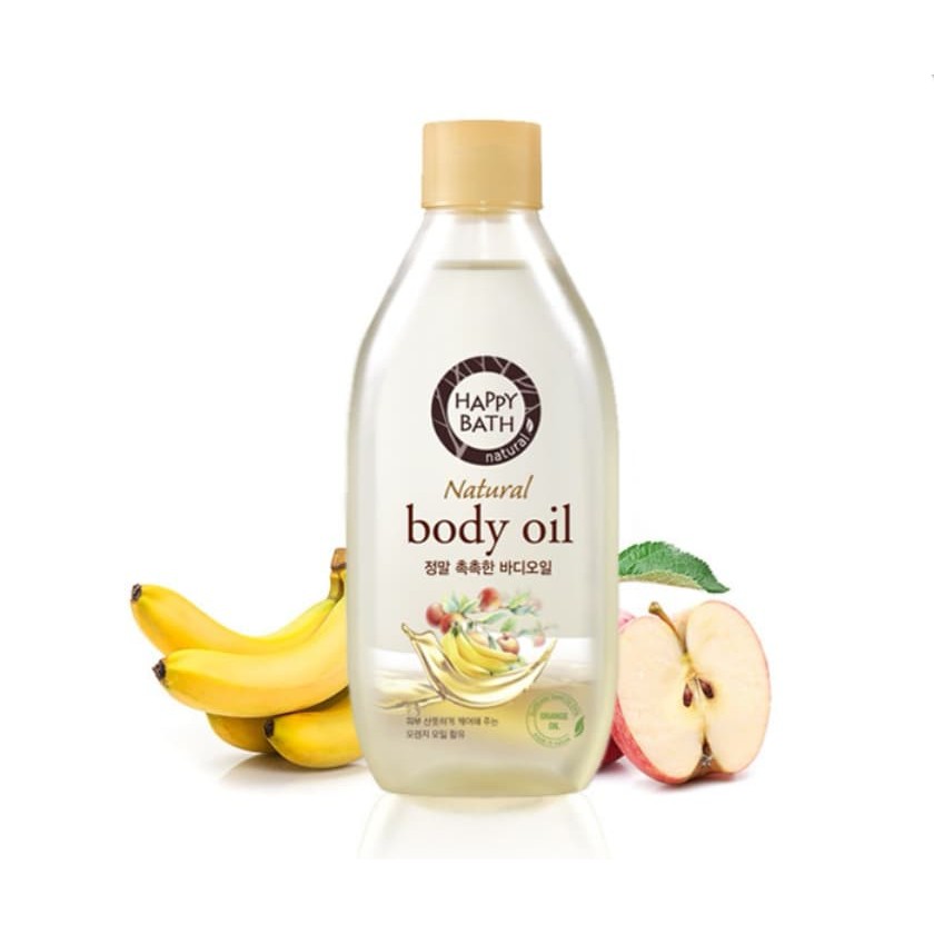 Happy Bath Natural Body Oil 250 ml. #Apple Vanilla