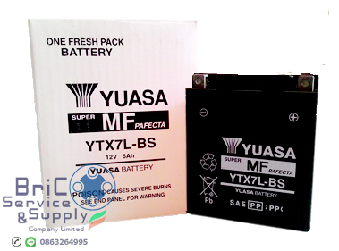 YUASA YTX7L-BS 12Volt. 6Amp.