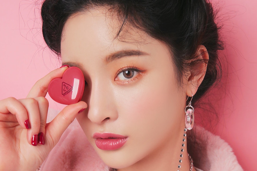 3CE Heart Pot Lip #Woody Rose