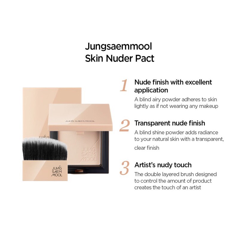 Jung Saem Mool Skin Nuder Pact 11 g. #Clear Light