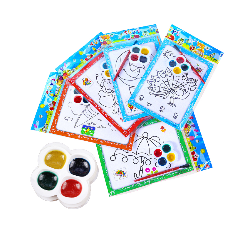 🌈แผ่นภาพระบายสี🔥ลายการ์ตูน ⭐ถาดสีขนาดเล็ก⭐ สีน้ำ💦 16.7x12.4cm (ชุด 2 แผ่น) ชิ้นละ 5 บาท/📌สุ่มคละลาย ✔️พร้อมส่ง Ohwowshop ของเล่น วาดภาพ งานศิลปะ