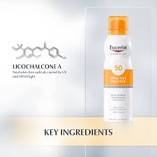 Eucerin Oil Control Dry Touch Sun Spray Transparent SPF 50 200 ml.