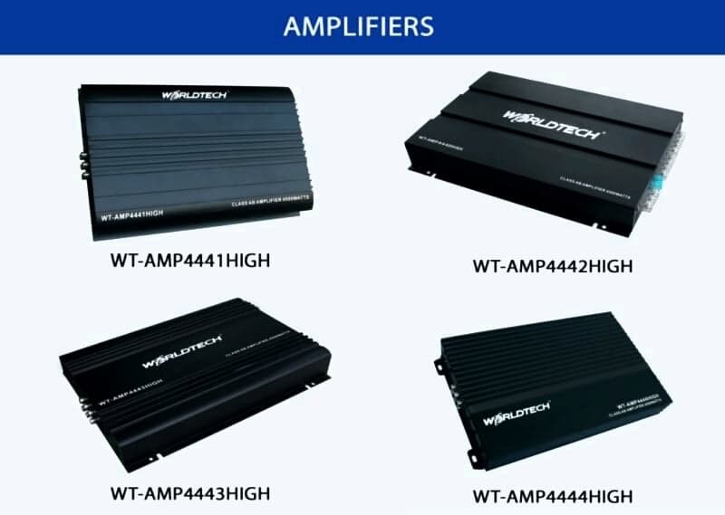 พาวเวอร์แอมป์ 4 Ch.Class AB Worldtech