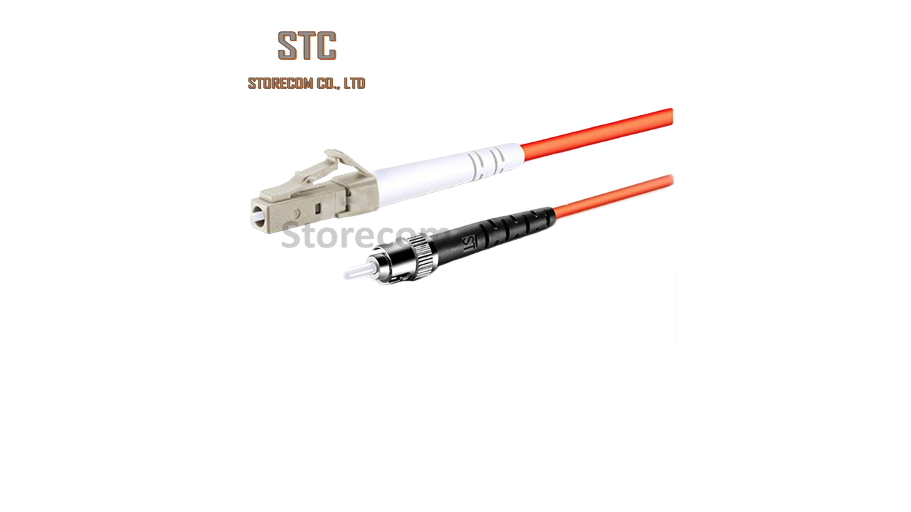 ST-LC Fiber optic patch cord OM2, 50/125μm, Simplex 3.0 mm jacket LSZH