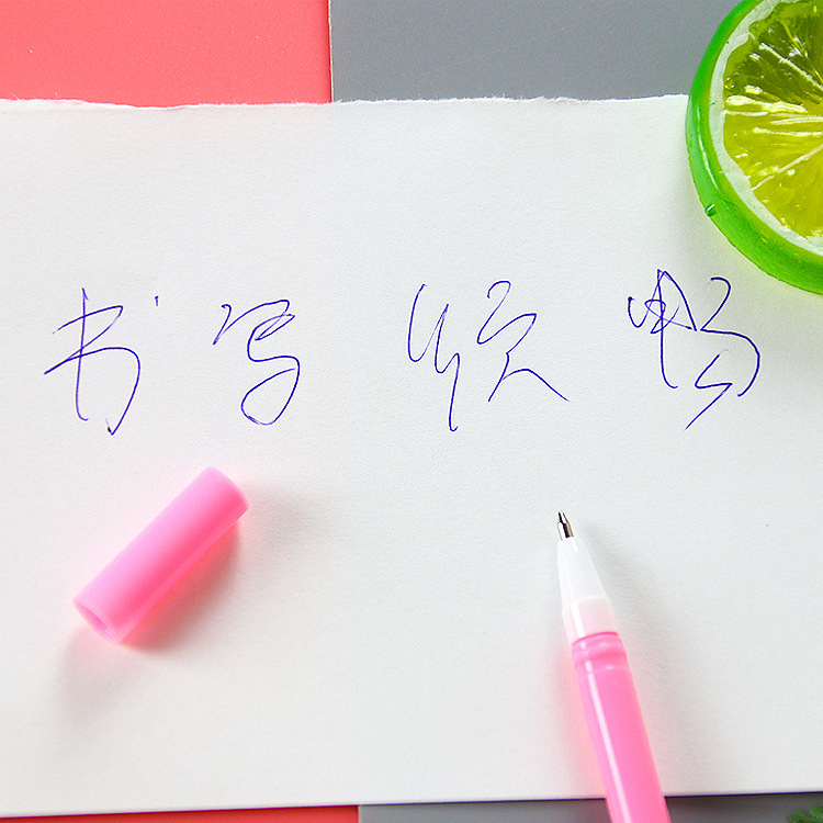 🐱ปากกาพัดลูกลื่น🐻ลายการ์ตูน หูสัตว์หลากสี ไส้สีน้ำเงิน 0.5 ราคา 4 บาท/ด้าม✅พร้อมส่ง Ohwowshop ปากกา เครื่องเขียน ลูกลื่น