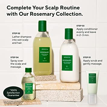 AROMATICA Rosemary Scalp Scaling Shampoo 30 ml. (Tester ฉลากไทย)