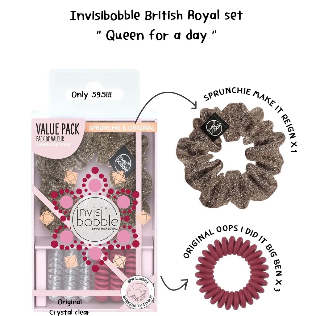 Invisibobble Sprunchie and Original Queen For a Day