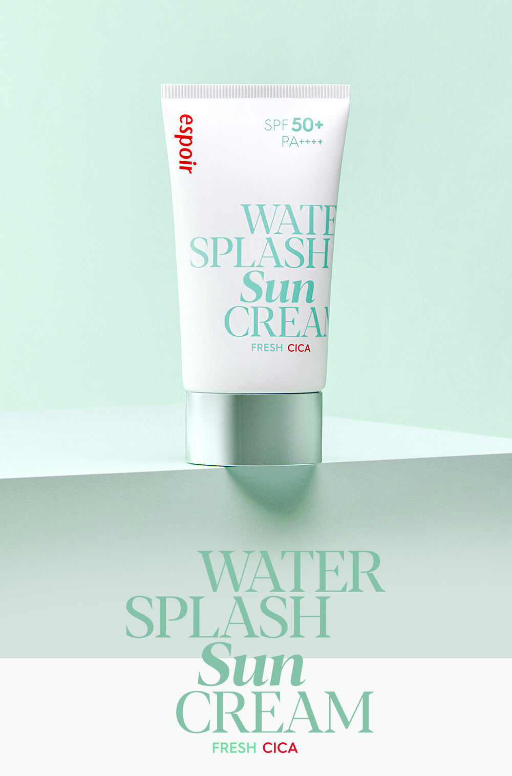 Espoir Water Splash Sun Cream Fresh Cica SPF50+ PA++++ 60 ml.