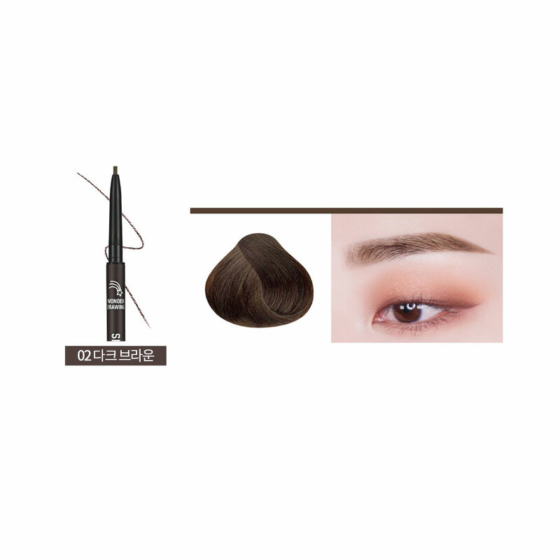 Holika Holika Wonder Drawing Skinny Eyebrow 0.5 g. #02 Dark Brown