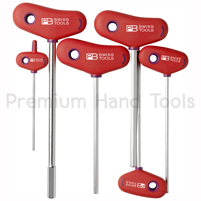 PB Swiss Tools PB 207 ประแจหกเหลี่ยม ด้ามจับตัว T หัวตัด ด้ามเสริมแรงบิด