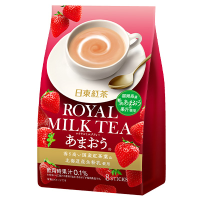 Nitto Royal Milk Tea Strawberry 8 Sticks