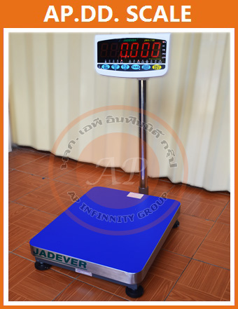 ตาชั่งน้ำหนัก100kg เครื่องชั่งน้ำหนัก100กิโลกรัม เครื่องชั่งวางพื้น100กิโล ตาชั่ง100กิโล ความละเอียด10g JADEVER JWI-710 ขนาดแท่นชั่ง 30x40cm.
