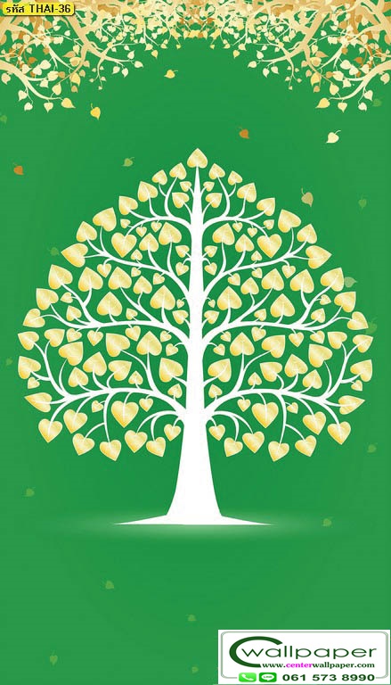 วอลเปเปอร์ลายต้นโพธิ์ THAI-37.
