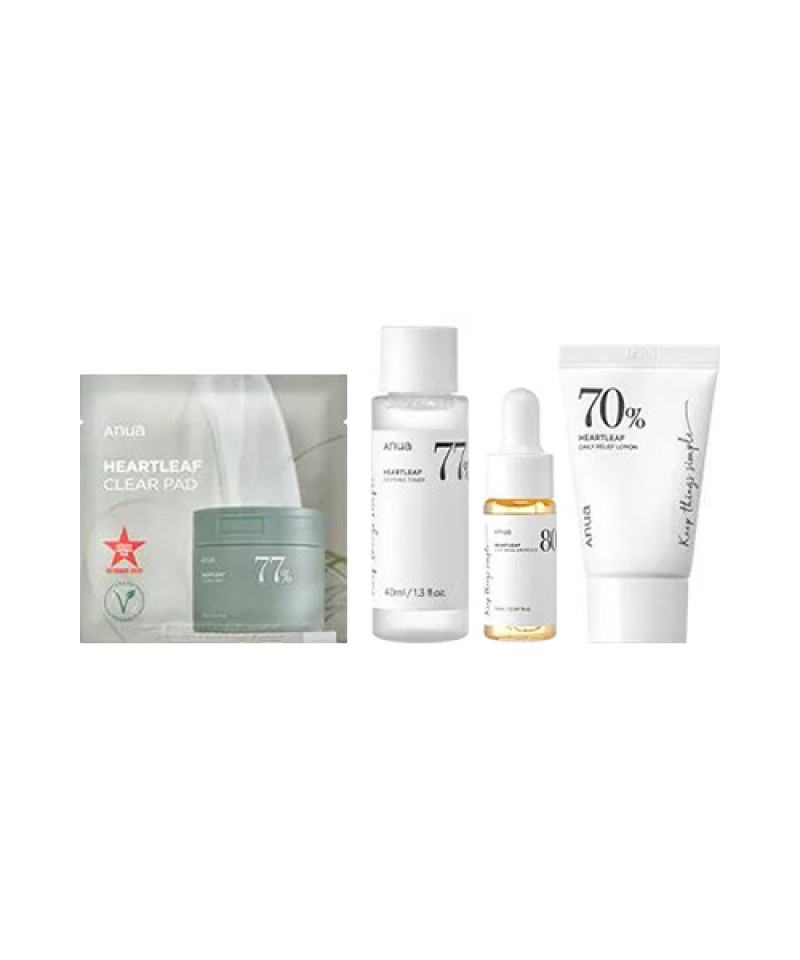 Anua Heartleaf Soothing Trial Kit 4 Items