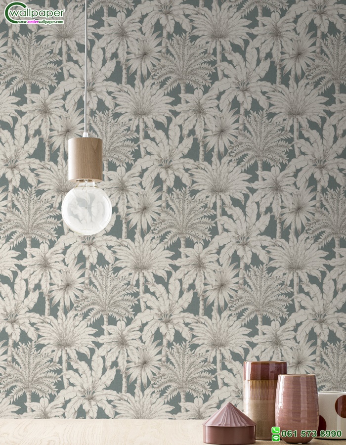 วอลเปเปอร์ติดผนังลายต้นไม้ ใบไม้ Tropical wallpaper