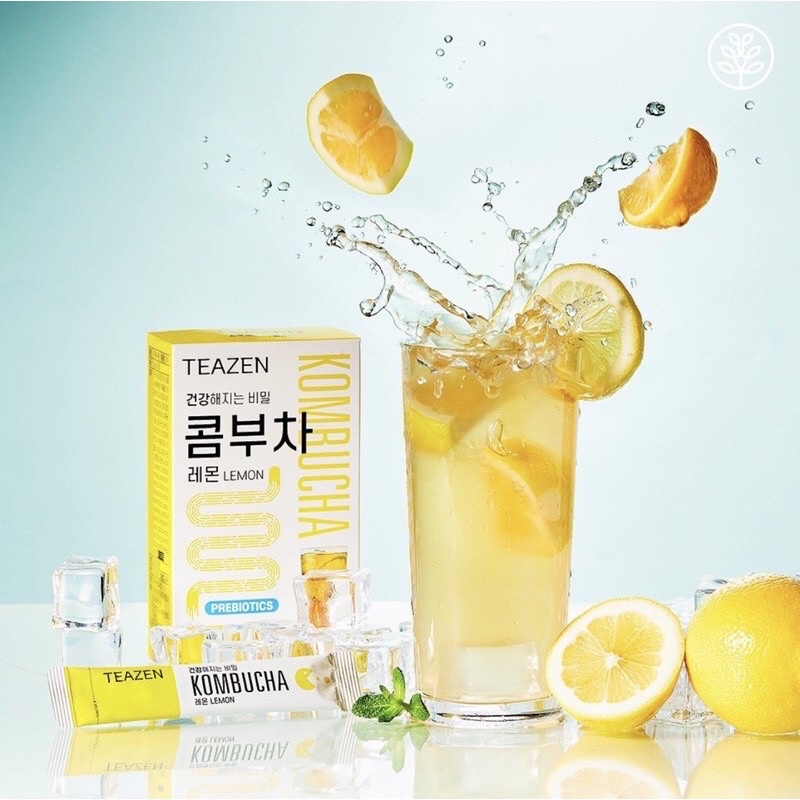 Teazen Kombucha #Lemon (1 กล่อง 10 ซอง)